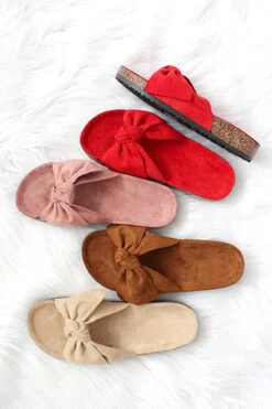 KIDS' SIZE - Animal Print Faux Suede Bow Sandals-Leopard Print -Outlet Shiny Steps Store berk 24 allcolors1