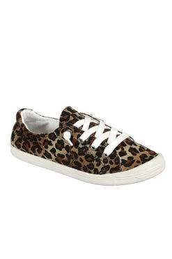 Comfortable Classic Canvas Sneakers-Leopard Print -Outlet Shiny Steps Store comfort 01 leopard2