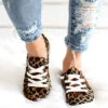 Comfortable Classic Canvas Sneakers-Leopard Print