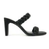 Braided Woven Heels-Black
