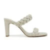 Braided Woven Heels-Off White