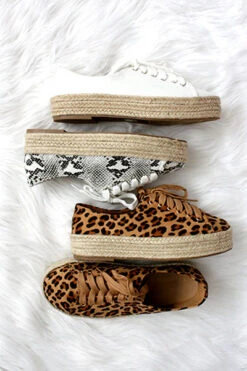 Animal Print Lace Up Espadrille Wedge Sneakers-Leopard Print -Outlet Shiny Steps Store gianna 1 allcolors2