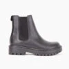 Chelsea Ankle Boots With Lug Sole-Black
