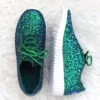 Lace Up Glitter Bomb Sneakers Shoes-Green - (LIMITED TIME SALE!)