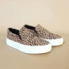 Platform Casual Animal Print Slip On Shoes-Leopard Print